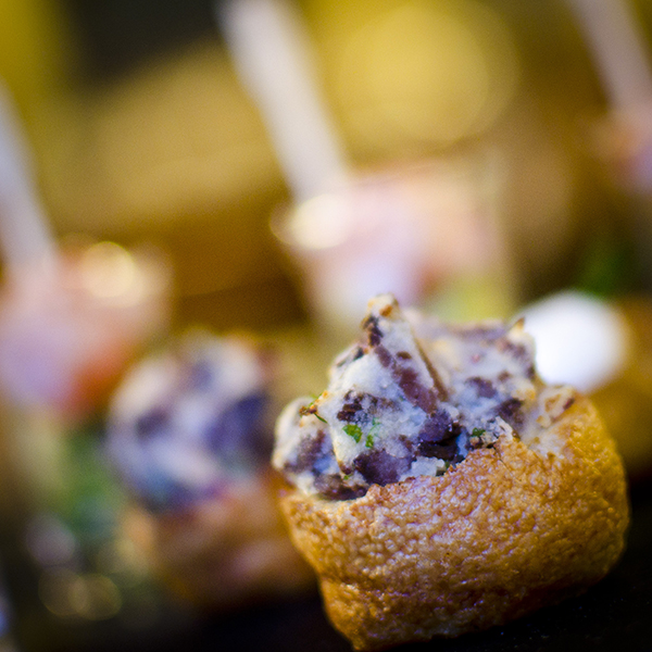 Wedding Canape Packages - Mini Yorkshire Pudding with Beef and Horseradish